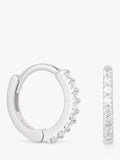 Astrid & Miyu Cubic Zirconia Huggie Hoop Earrings