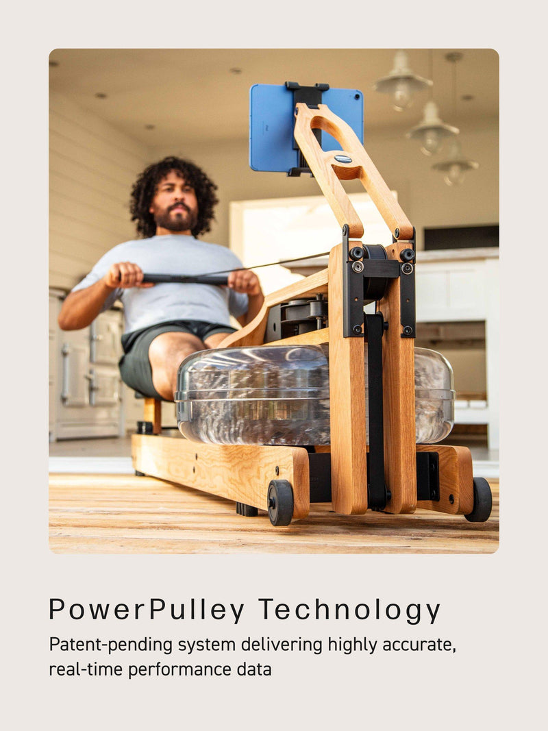 WaterRower Performance Ergometer rowing machine with water resistance and oak construction (British brand)