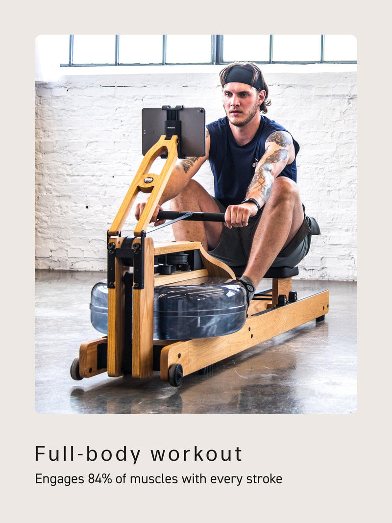 WaterRower Performance Ergometer rowing machine with water resistance and oak construction (British brand)