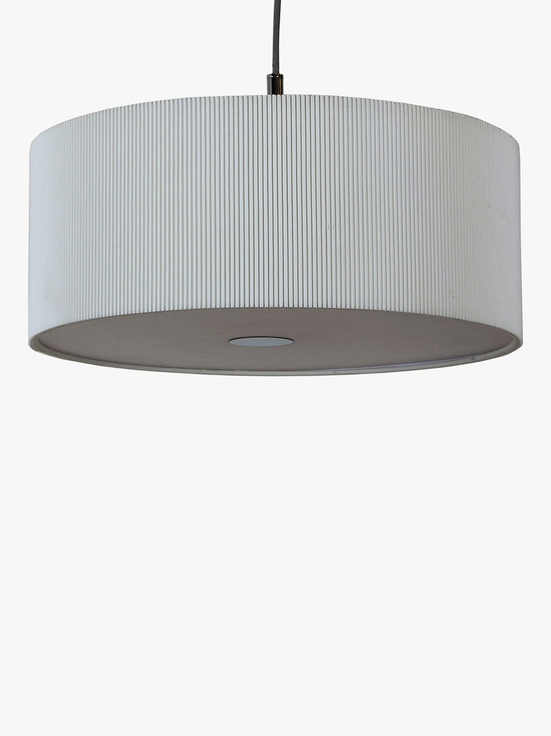 John Lewis micropleated diffuser ceiling light white, imported from the UK
