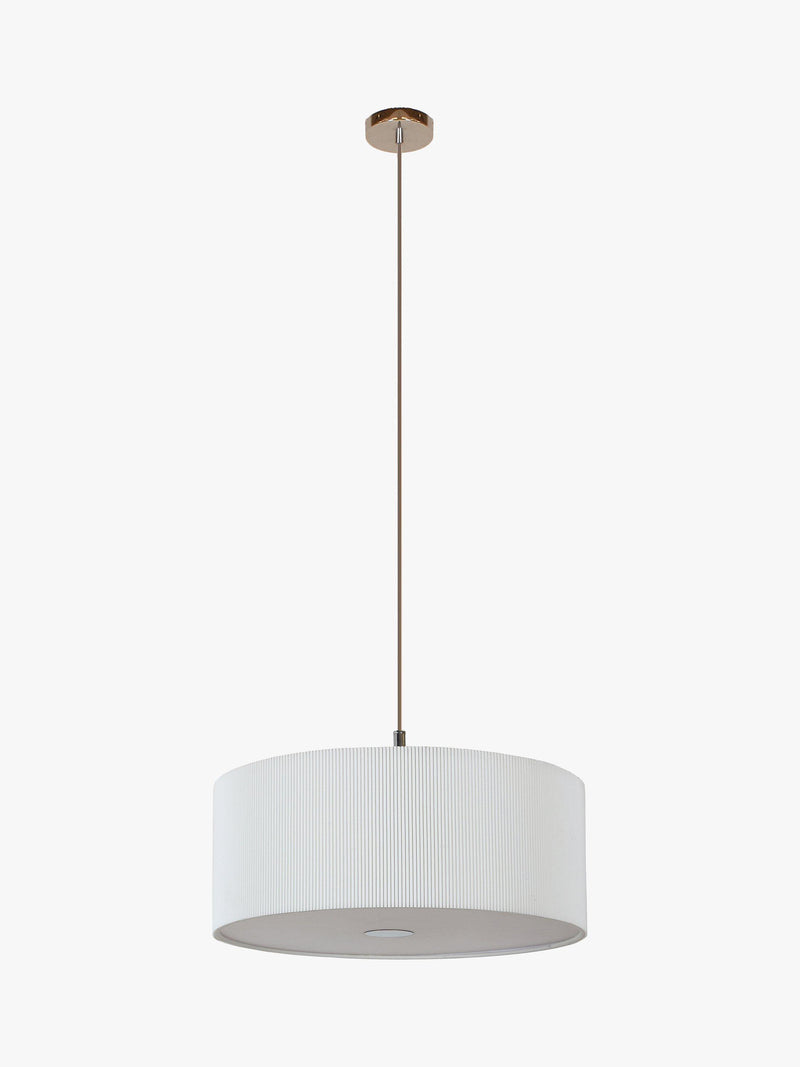 John Lewis micropleated diffuser ceiling light white, imported from the UK