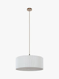 John Lewis micropleated diffuser ceiling light white, imported from the UK