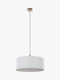 John Lewis micropleated diffuser ceiling light white, imported from the UK