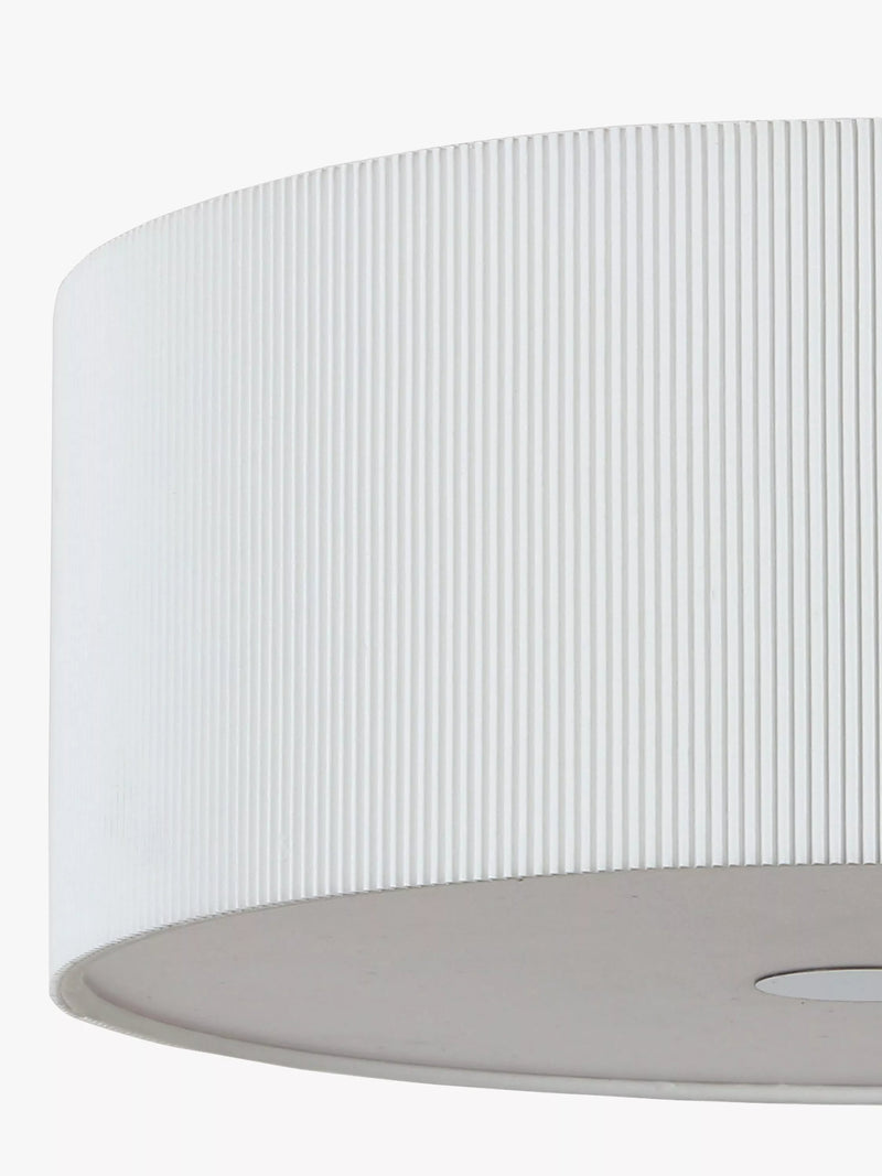 John Lewis micropleated diffuser ceiling light white, imported from the UK