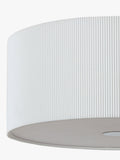 John Lewis micropleated diffuser ceiling light white, imported from the UK