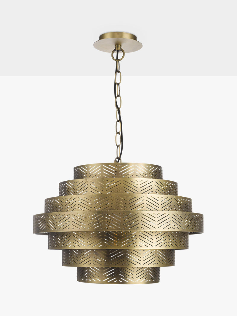 John Lewis herringbone ceiling light antique brass (British brand)