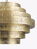 John Lewis herringbone ceiling light antique brass (British brand)