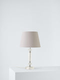 John Lewis crystal column table lamp clear large, imported from the UK