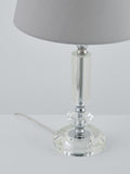 John Lewis crystal column table lamp clear large, imported from the UK