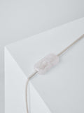John Lewis crystal column table lamp clear large, imported from the UK