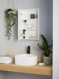 John Lewis white gloss mirrored bathroom cabinet 60x40x14cm, UK version