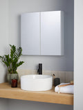 John Lewis white gloss double mirrored bathroom cabinet 60x60x14 cm (British brand)