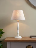 John Lewis candlestick table lamp white 46cm - British product