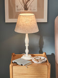 John Lewis candlestick table lamp white 46cm - British product