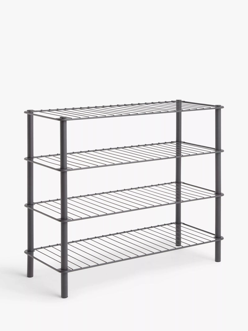 John Lewis 4 tier shoe rack grey - UK version