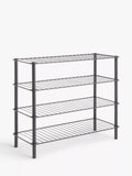 John Lewis 4 tier shoe rack grey - UK version
