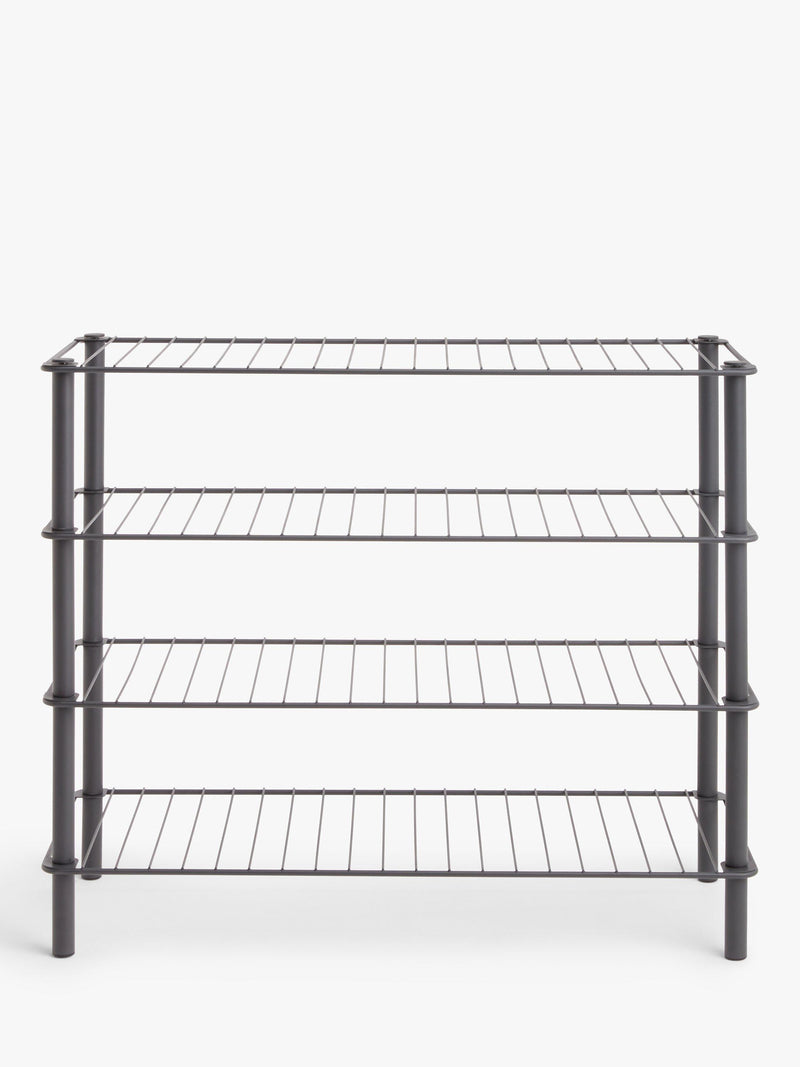 John Lewis 4 tier shoe rack grey - UK version