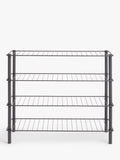 John Lewis 4 tier shoe rack grey - UK version
