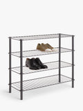 John Lewis 4 tier shoe rack grey - UK version