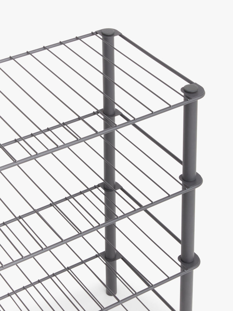 John Lewis 4 tier shoe rack grey - UK version