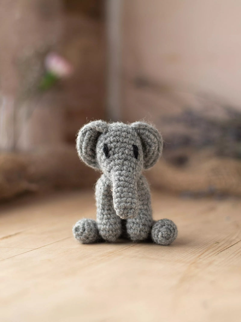 TOFT Mini Bridget the Elephant crochet kit, UK version