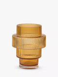 Pols Potten Steps glass candle holder, imported from the UK