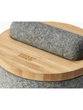 Joseph Joseph Dash granite pestle and mortar with bamboo lid, UK version