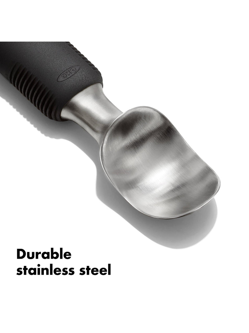 OXO non-slip stainless steel ice cream scoop (British brand)