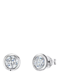 Jools cubic zirconia stud earrings sterling silver, imported from the UK