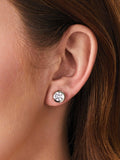 Jools cubic zirconia stud earrings sterling silver, imported from the UK