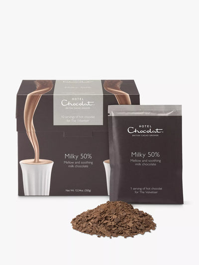John Lewis Hotel Chocolat 50% Milky Drinking Chocolate Hot Drink Mix 350g- Buy online at McGrocer