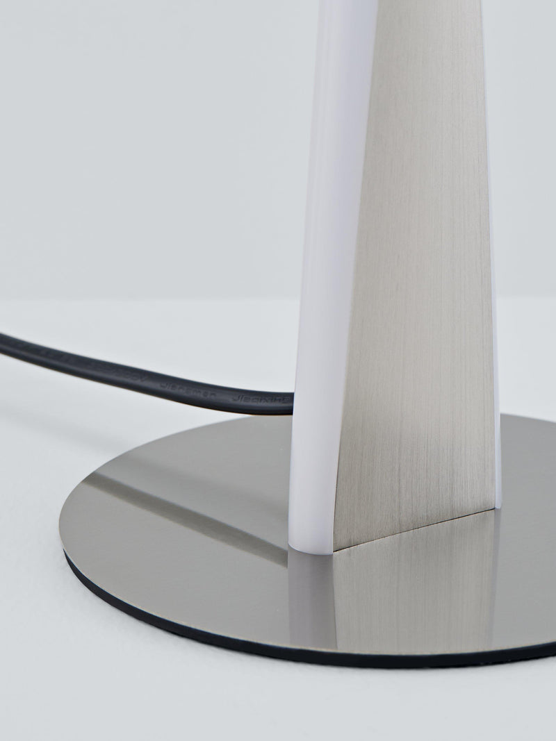 John Lewis Twist LED table lamp brushed chrome 50.5cm, UK version