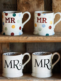 Emma Bridgewater Black Toast mugs set of 2 300ml - British product