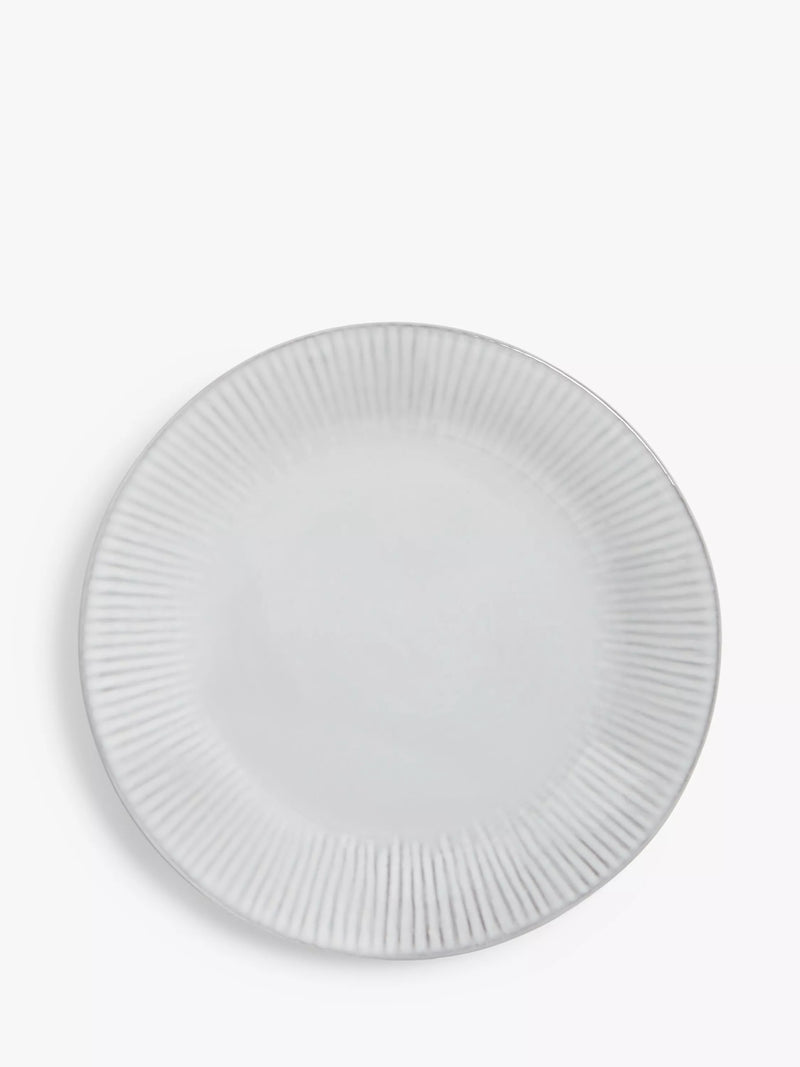 John Lewis stoneware side plate grey 16.3cm - British product