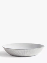 John Lewis John Lewis Leckford Stoneware Pasta Bowl, 22.5cm, Grey- Buy online at McGrocer