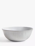 John Lewis Leckford stoneware cereal bowl 16cm grey, imported from the UK