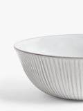 John Lewis Leckford stoneware cereal bowl 16cm grey, imported from the UK
