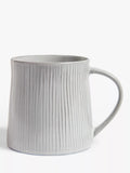 John Lewis Leckford stoneware mug 360ml grey, imported from the UK
