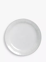John Lewis John Lewis Leckford Stoneware Dinner Plate, 27.8cm, Grey- Buy online at McGrocer