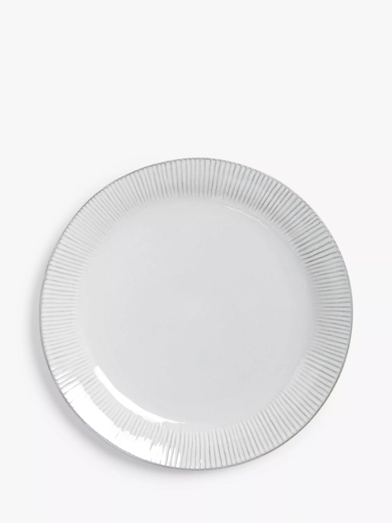 John Lewis Leckford stoneware dinner plate 27.8cm, imported from the UK