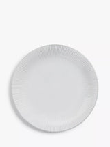 John Lewis John Lewis Leckford Stoneware Salad Plate, Grey, 21.8cm- Buy online at McGrocer