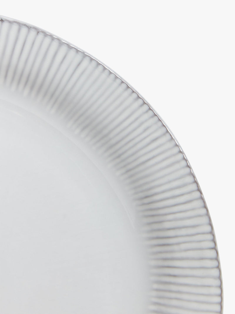 John Lewis Leckford stoneware salad plate grey 21.8cm - British product
