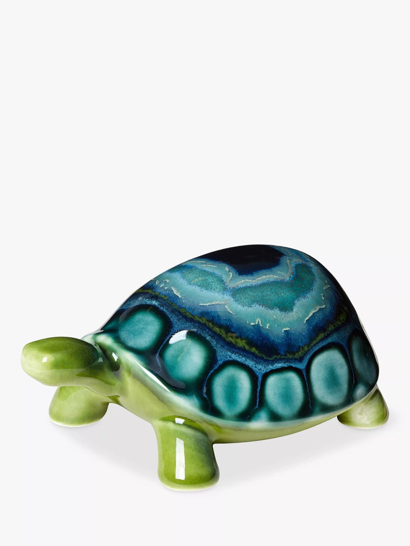 Poole Pottery Maya Turtle ornament handcrafted earthenware, UK version
