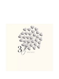 Woodmansterne 30th anniversary card heart balloons pearl - British product