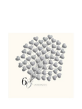 Woodmansterne anniversary card Heart Balloons 60th - British product