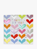 Wendy Jones Blackett hearts birthday card 15x15cm, UK version