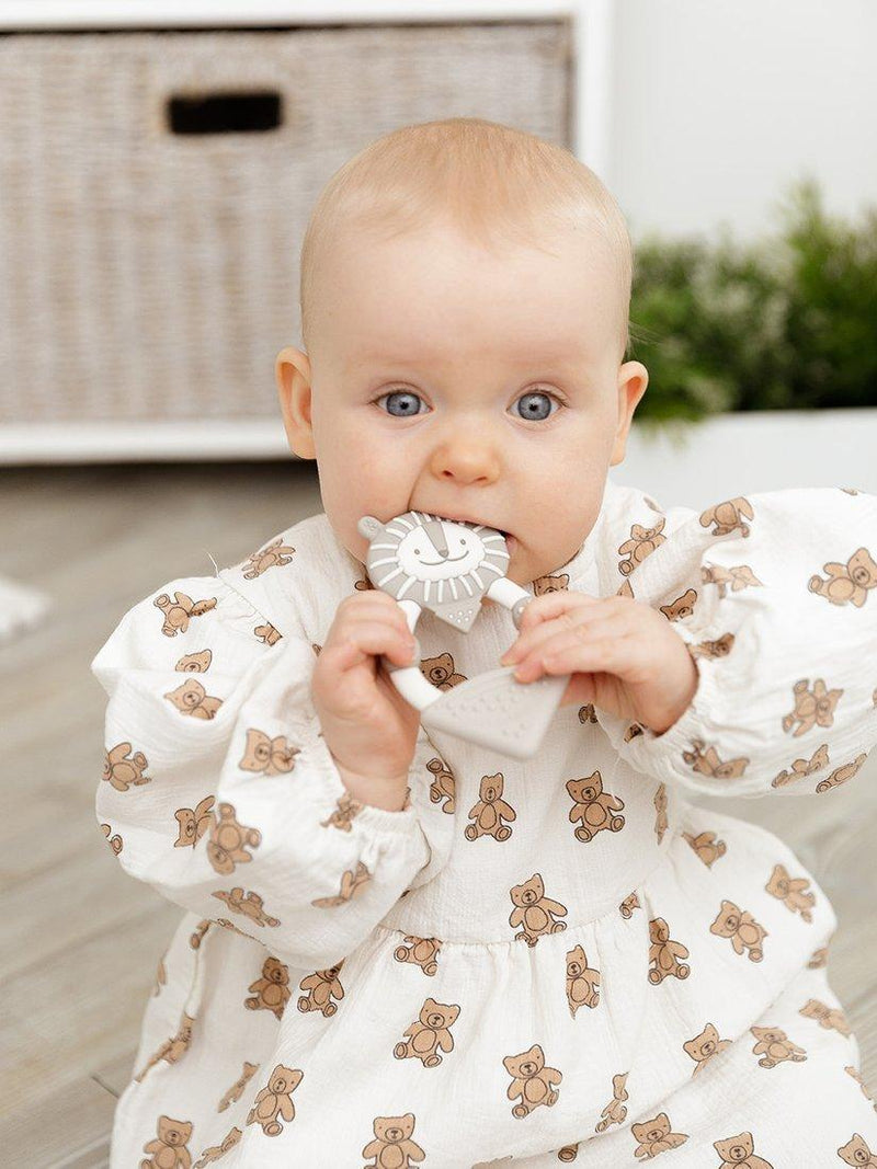 Cheeky Chompers Bertie the Lion silicone teether (British brand)