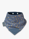 Cheeky Chompers teething dribble bib in midnight stars design - British product