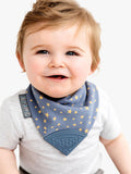 Cheeky Chompers Teething Dribble Bib Midnight Stars - British product