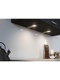 Sensio Astro Trio Tone LED under cabinet light in brushed aluminium, imported from the UK